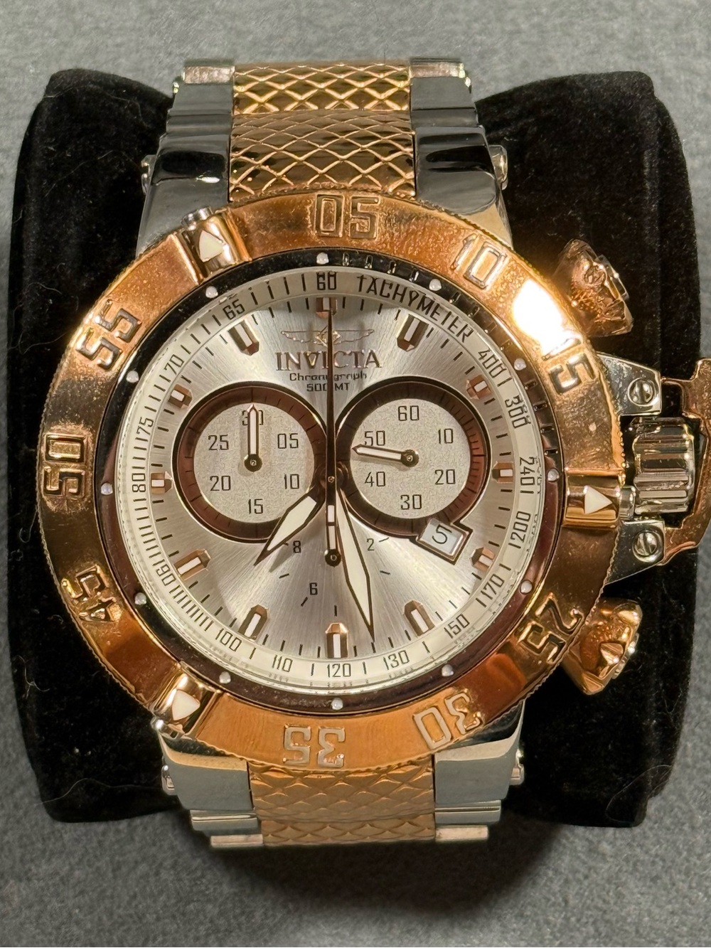 Invicta 32467 SubAqua Noma III Two-Tone Rose Gold and Silver Chronograph Watch